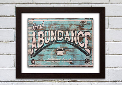 ABUNDANCE BLUE MEDIUM PRINT