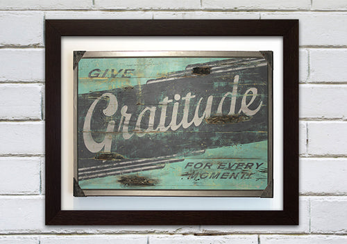 GRATITUDE TEAL MEDIUM PRINT