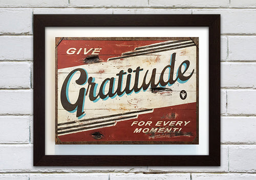 GRATITUDE TERRA COTTA MEDIUM PRINT